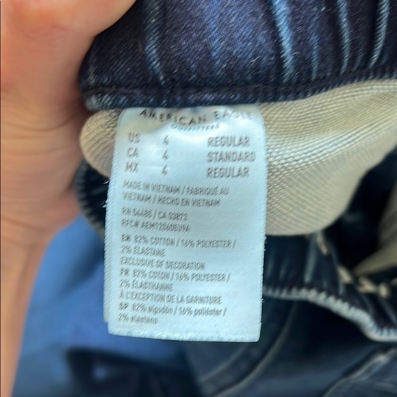 American Eagle Blue Denim Joggers - Picture 7 of 7